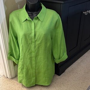 Lime Green Collared Shirt